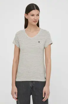 G-Star Raw tricou din bumbac femei, culoarea gri imagine