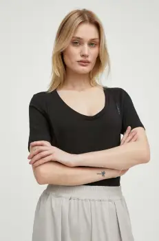 G-Star Raw tricou din bumbac femei, culoarea negru imagine