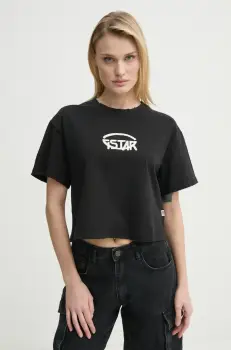 G-Star Raw tricou din bumbac femei, culoarea negru, D26239-C336 imagine