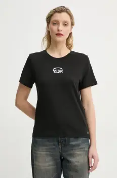 G-Star Raw tricou din bumbac femei, culoarea negru, D26417-C954 imagine