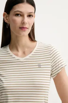 G-Star Raw tricou din bumbac femei, culoarea verde imagine