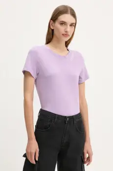 G-Star Raw tricou din bumbac femei, culoarea violet, D25053-A870 imagine