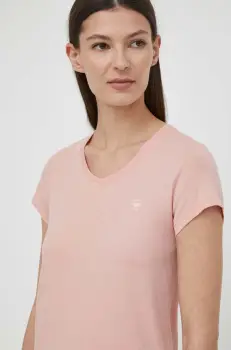 G-Star Raw tricou din bumbac femei, culoarea violet imagine