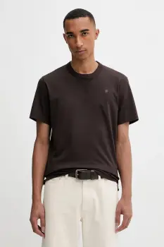 G-Star Raw tricou din bumbac uni, D24449-336 imagine