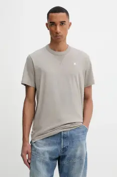 G-Star Raw tricou din bumbac uni, D24449-336 imagine