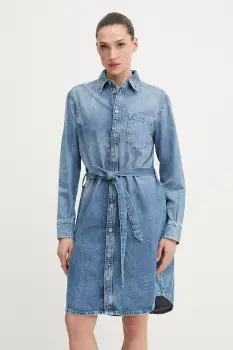G-Star Rochie tip camasa din denim Shirt Belt imagine