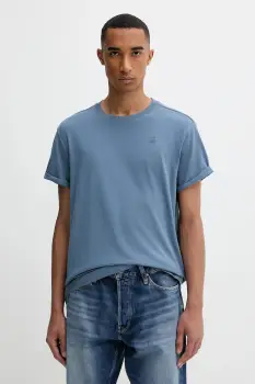 G-Star tricou din bumbac barbati, uni, D16396-B353 imagine