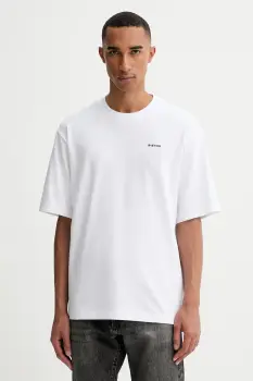 G-Star tricou din bumbac culoarea alb, uni, D26817.D593 imagine