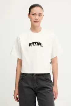 G-Star tricou din bumbac culoarea bej, D26921.C336 imagine