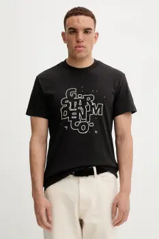 G-Star tricou din bumbac culoarea negru, cu imprimeu, D26824.D975 imagine