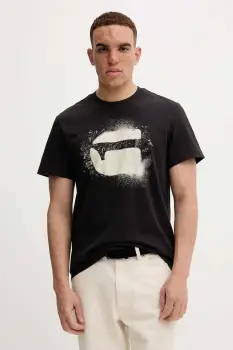 G-Star tricou din bumbac culoarea negru, cu imprimeu, D26833.D101 imagine