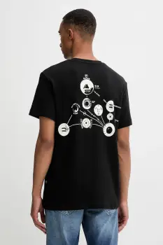 G-Star tricou din bumbac culoarea negru, cu imprimeu, D27721.D976 imagine