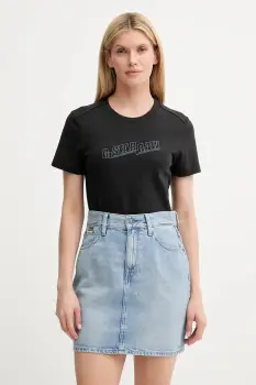 G-Star tricou din bumbac culoarea negru, D26248-D101 imagine