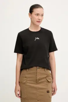 G-Star tricou din bumbac culoarea negru, D26907.D976 imagine