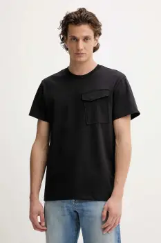 G-Star tricou din bumbac culoarea negru, uni, D26844.C784 imagine