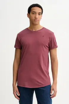 G-Star tricou din bumbac culoarea rosu, uni, D16396-2653 imagine