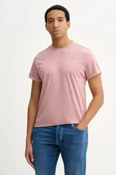 G-Star tricou din bumbac culoarea roz, uni, D16396-B353 imagine