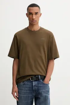 G-Star tricou din bumbac culoarea verde, uni, D26817.D593 imagine