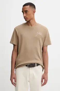 G-Star tricou din bumbac culoarea verde, uni, D26823.D976 imagine