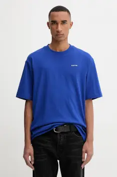 G-Star tricou din bumbac uni, D26817.D593 imagine