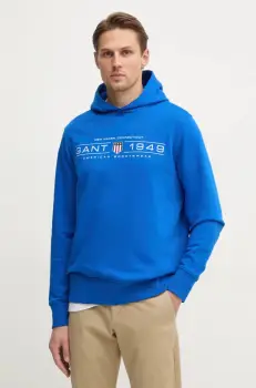 Gant bluza barbati, cu gluga, cu imprimeu, 2044014 imagine