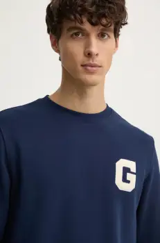 Gant bluza barbati, culoarea albastru marin, cu imprimeu, 2043023 imagine