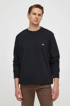 Gant bluza barbati, culoarea negru, cu imprimeu imagine