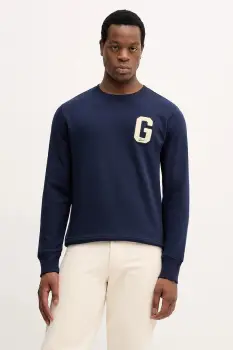 Gant bluza culoarea bleumarin, cu imprimeu, 2067062 imagine