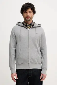 Gant bluza culoarea negru, cu gluga, neted imagine