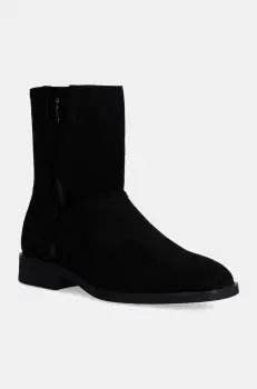 Gant botine din piele intoarsa Fayy femei, culoarea negru, cu toc plat, 29543774 G00 imagine