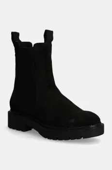 Gant botine din piele intoarsa Kelliin femei, culoarea negru, cu toc plat, 29553778 G00 imagine