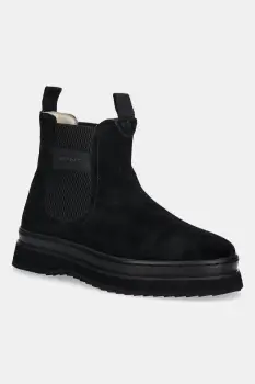 Gant botine din piele intoarsa Sistown culoarea negru, cu platforma, 31553102 imagine