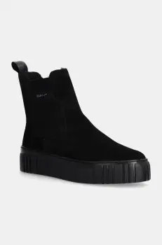 Gant botine Snowmont femei, culoarea negru, cu platforma, izolat, 29553786 G00 imagine