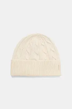 Gant caciula de lana culoarea bej, 4910058 imagine