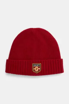 Gant caciula de lana culoarea bordo, de lana, 9910038 imagine