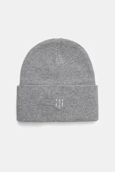 Gant caciula din amestec de lana culoarea gri, 9910050 imagine