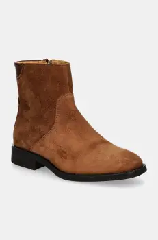 Gant cizme din piele intoarsa Fayy femei, culoarea maro, cu toc plat, 29543798 G45 imagine