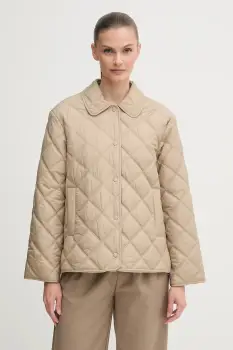 Gant geaca culoarea bej, de tranzitie, oversize, 4700379 imagine