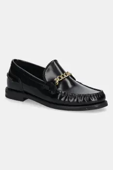 Gant mocasini de piele Gracelyn culoarea negru, cu toc plat, 31571123 imagine