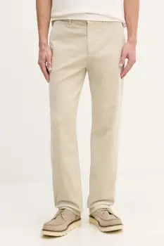Gant pantaloni de catifea cord barbati, culoarea bej, drepti 1505233 imagine