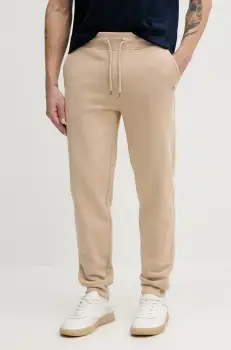 Gant pantaloni de trening culoarea bej, melanj imagine