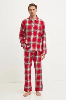 Gant pijamale de bumbac culoarea rosu, cu imprimeu, 902449000 imagine