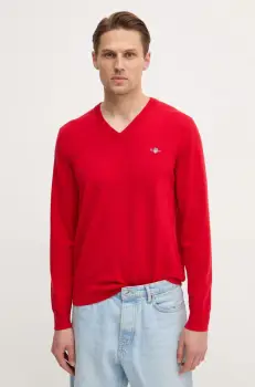 Gant pulover de bumbac culoarea negru, light, 8030562 imagine