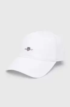 Gant sapca de baseball din bumbac culoarea alb, cu imprimeu imagine