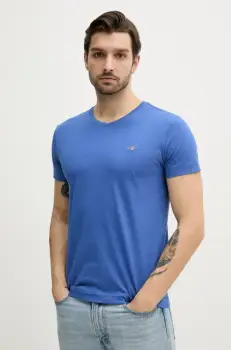 Gant tricou din bumbac barbati, neted imagine