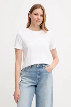 Gant tricou din bumbac culoarea alb, 4202589 imagine