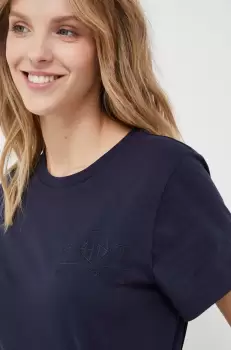 Gant tricou din bumbac culoarea albastru marin imagine