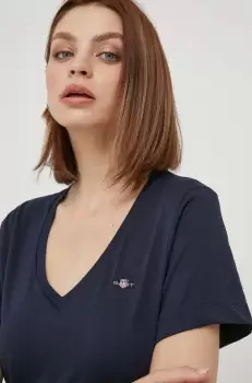 Gant tricou din bumbac culoarea albastru marin imagine