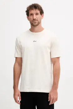 Gant tricou din bumbac culoarea bej, cu imprimeu, 2003343 imagine