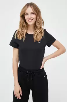 Gant tricou din bumbac culoarea negru imagine